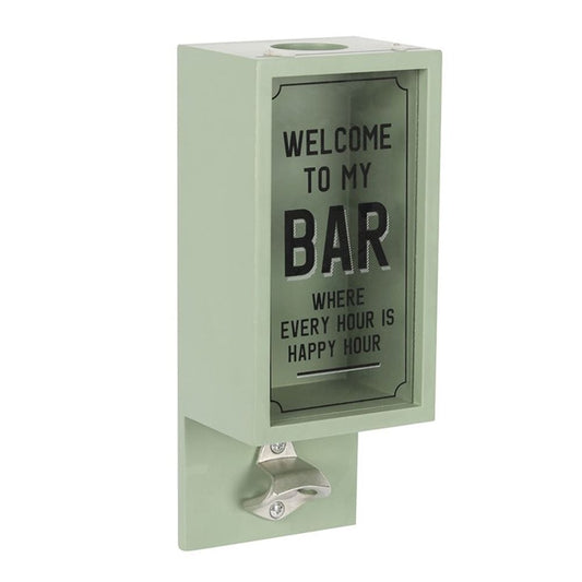 Green Garden Bar Bottle Opener Plaque