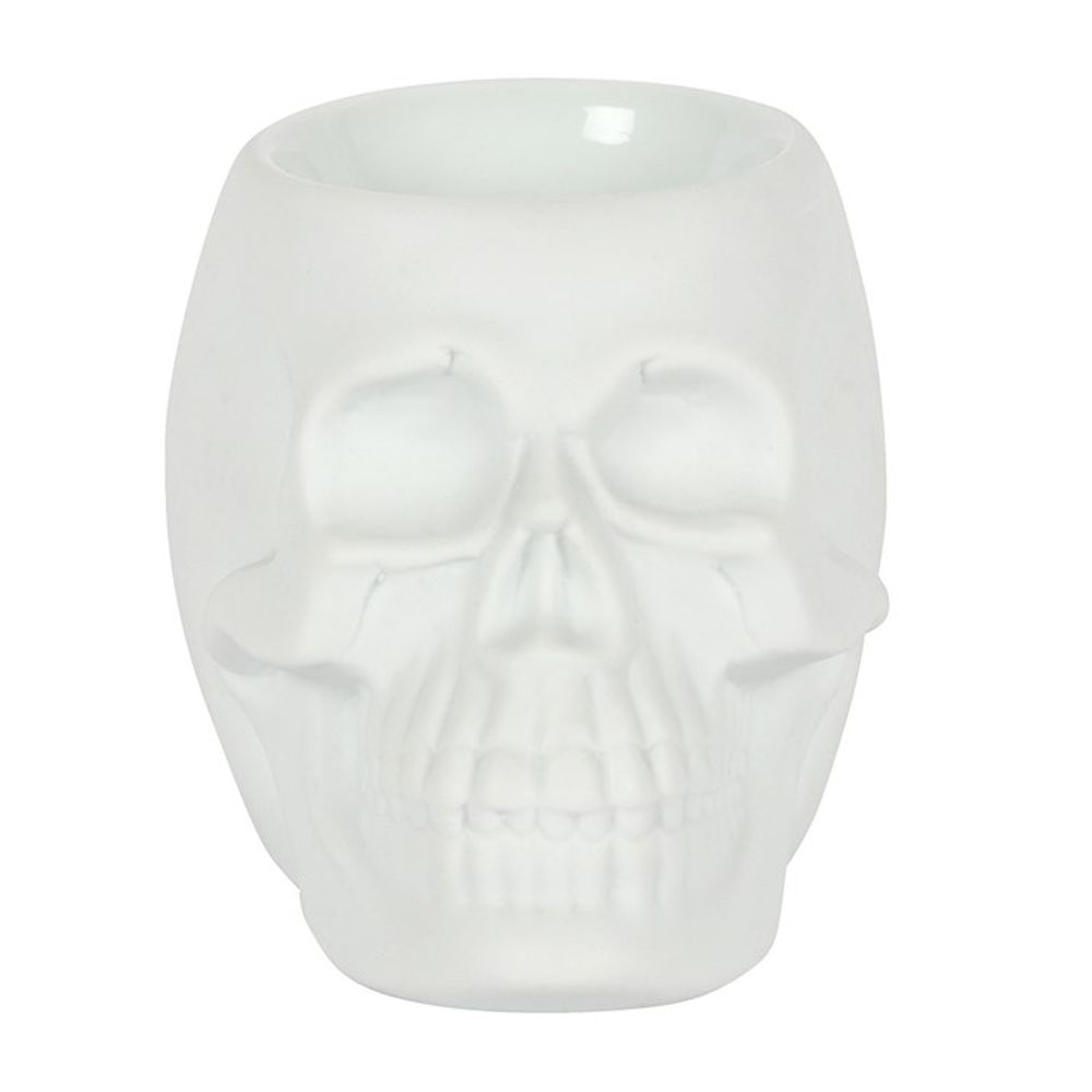 White Skull Oil Burner