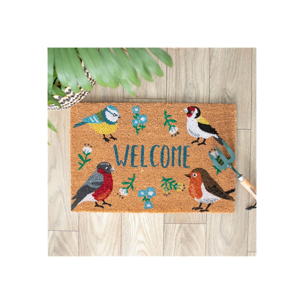 Natural British Garden Birds Doormat