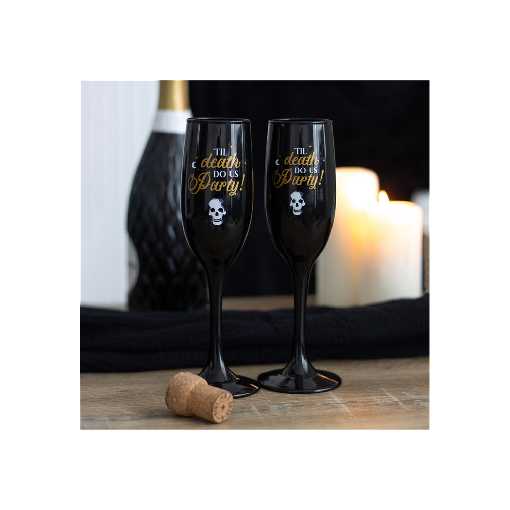 Til Death Do Us Party Champagne Flute Set