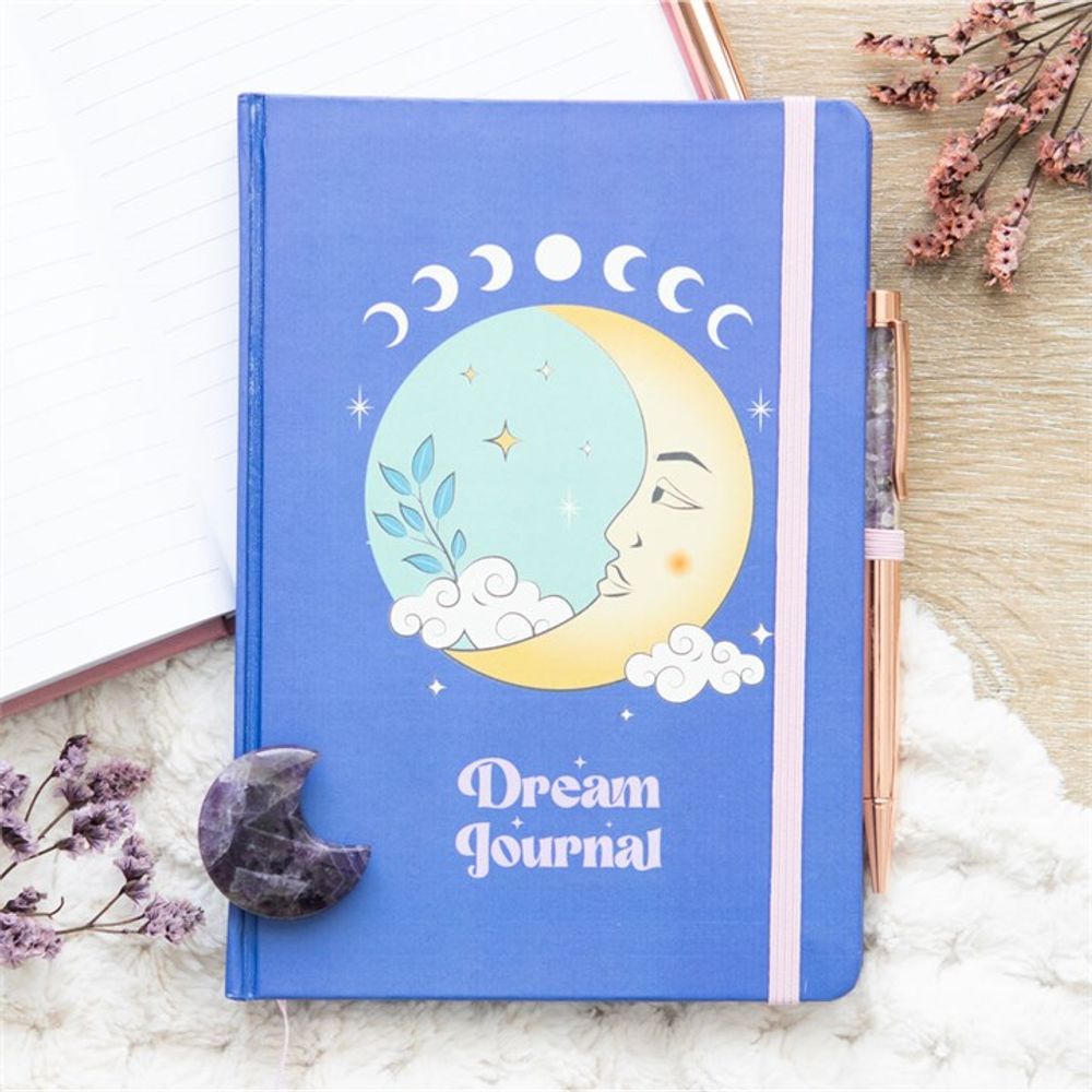 The Moon Dream Journal with Amethyst Pen