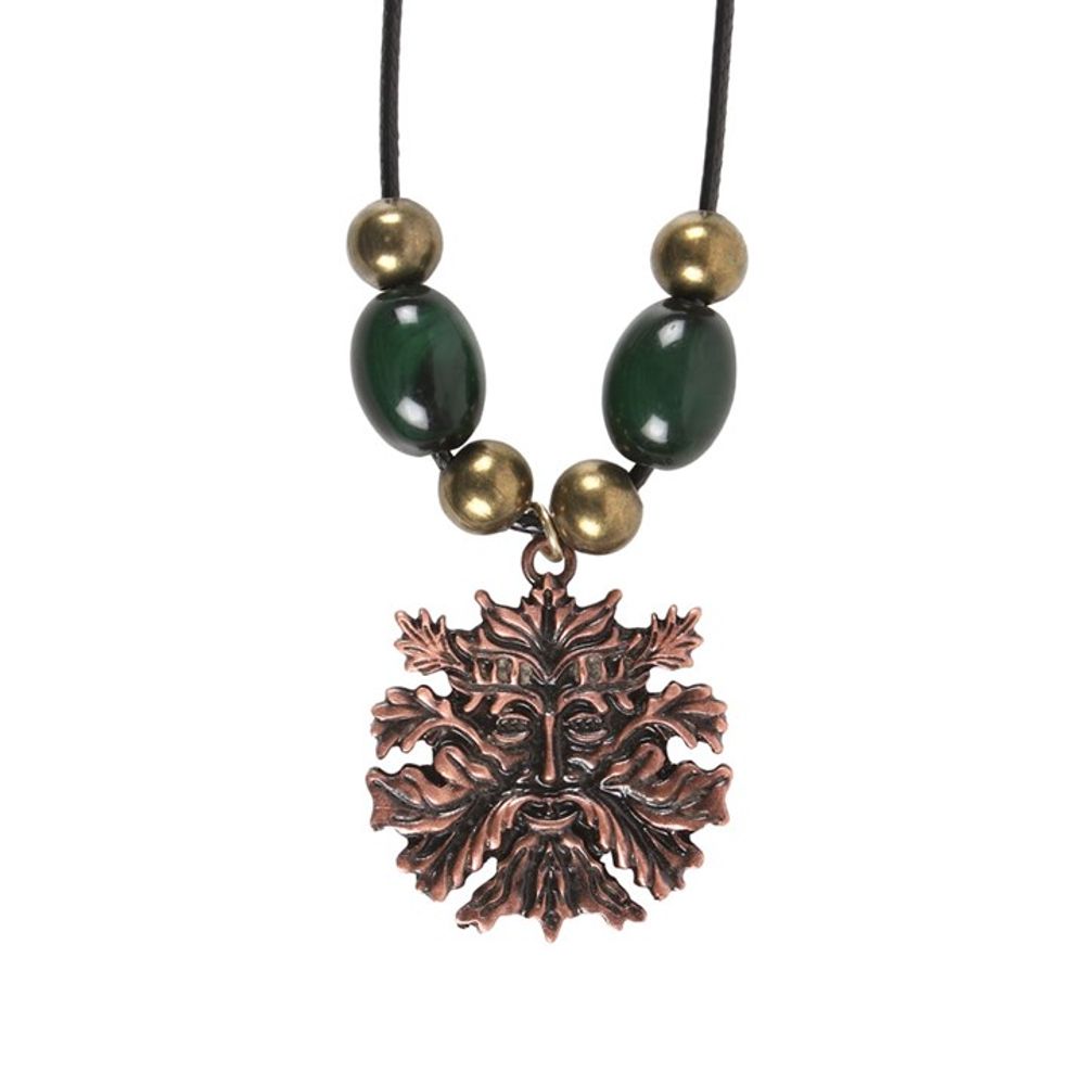 Green Man Pendant Necklace