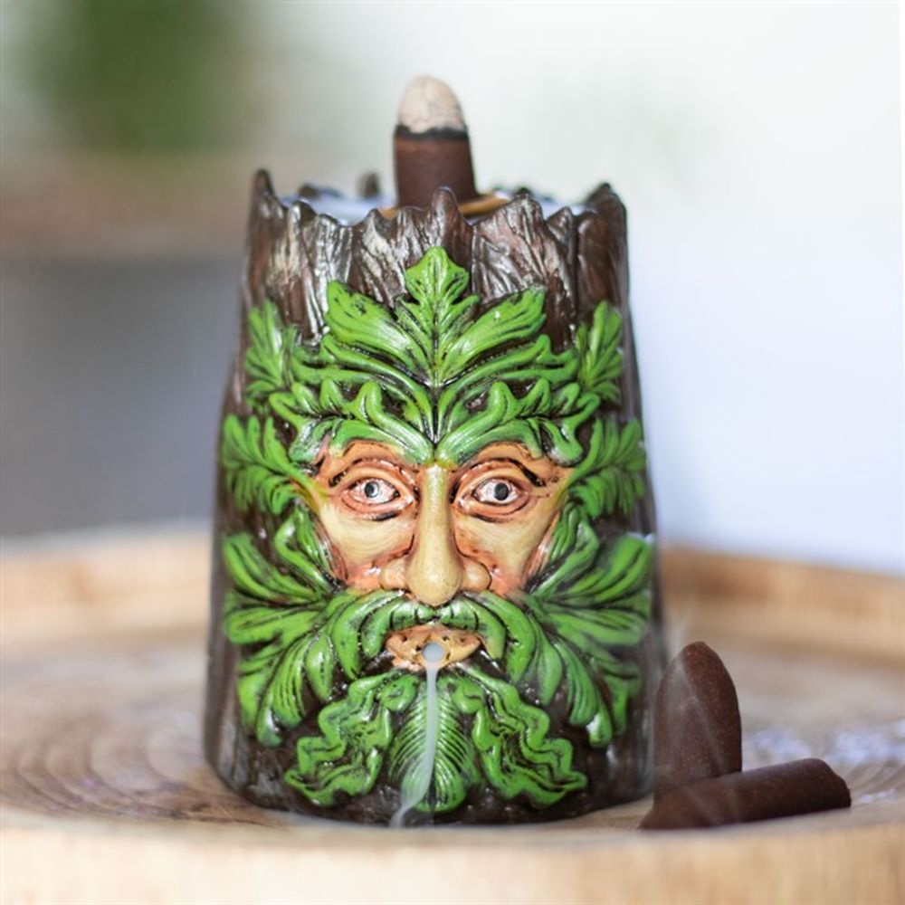 Spirit of the Trees Green Man Backflow Incense Burner