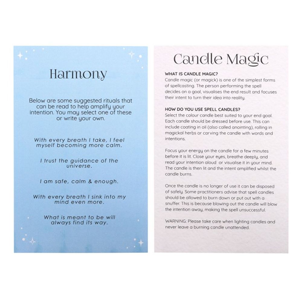 Pack of 12 Harmony Spell Candles