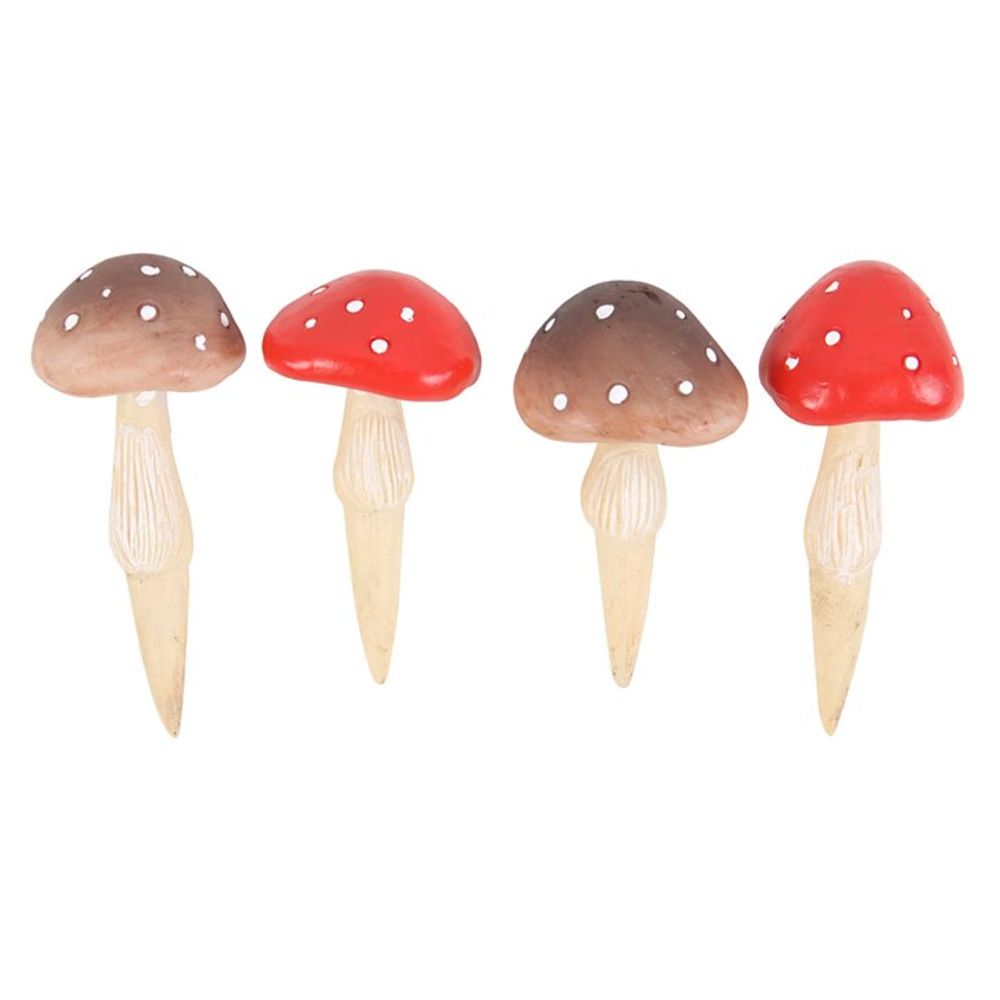 Set of 4 Mini Mushroom Plant Pot Pals