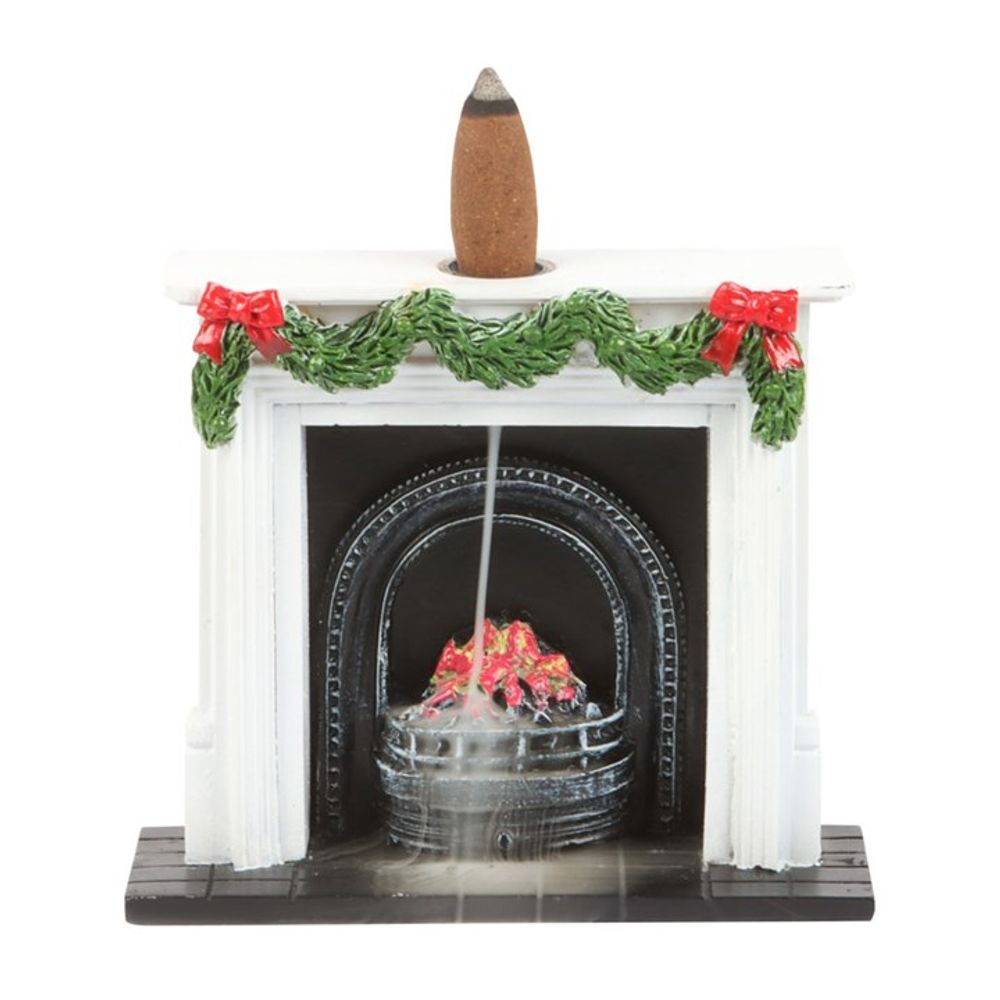 Christmas Fireplace Backflow Incense Burner